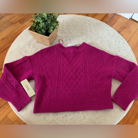 Cloth. Cropped Sweater - Picture 2 of 5